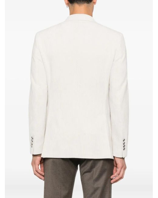 Reveres 1949 White Double-Breasted Blazer for men