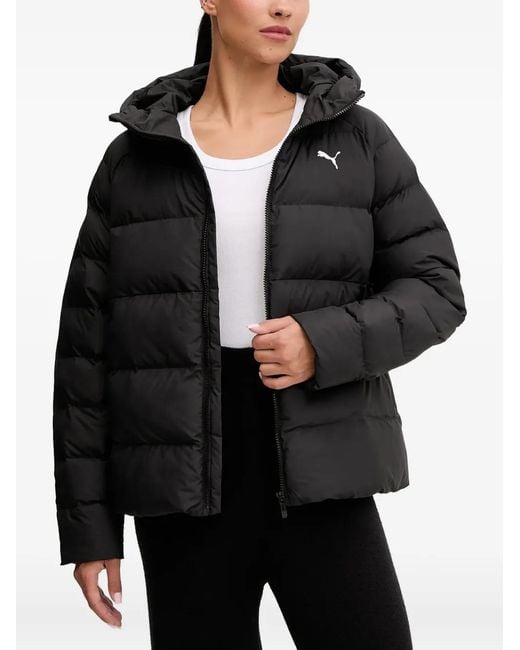 PUMA Black Hooded Puffer Jacket