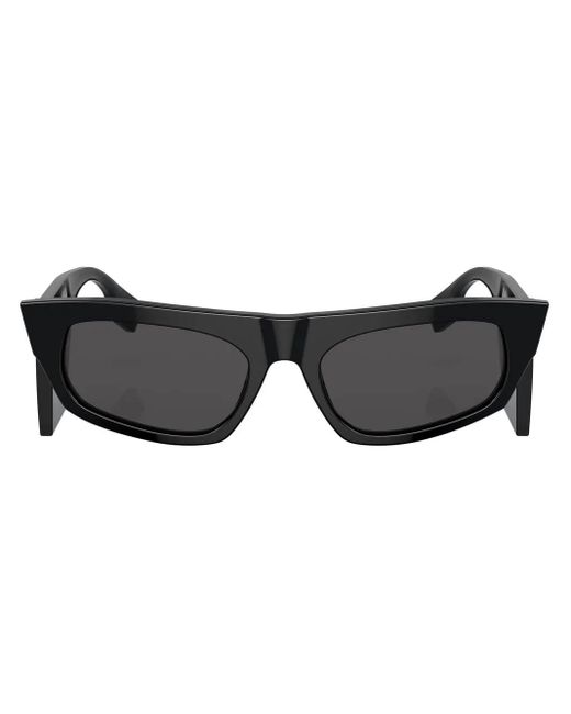 Burberry Black Palmer Logo-Arm Sunglasses