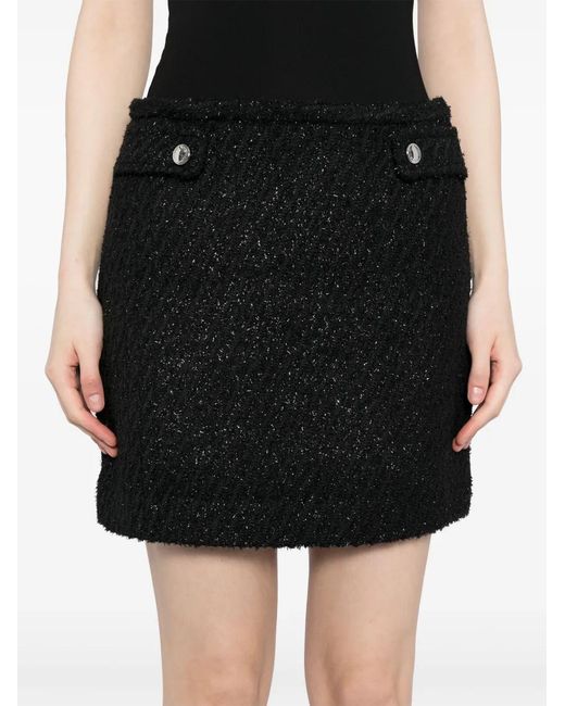 Michael Kors Black Minirock Aus Tweed