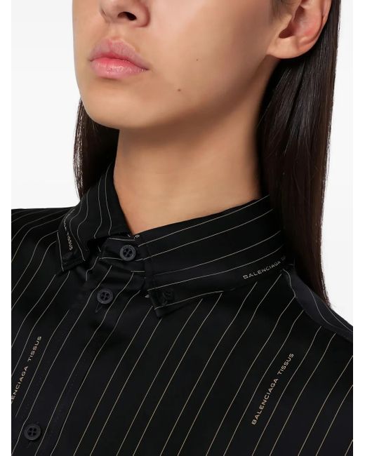 Balenciaga Black Viscose Shirt