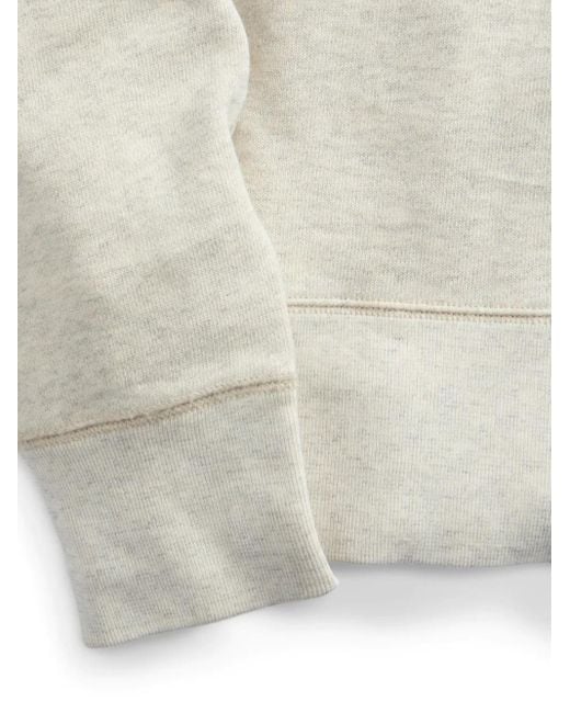 RRL White Logo-Print Sweatshirt for men