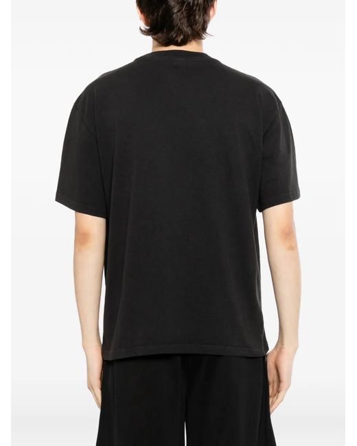 Melt Black Graphic-Print T-Shirt for men