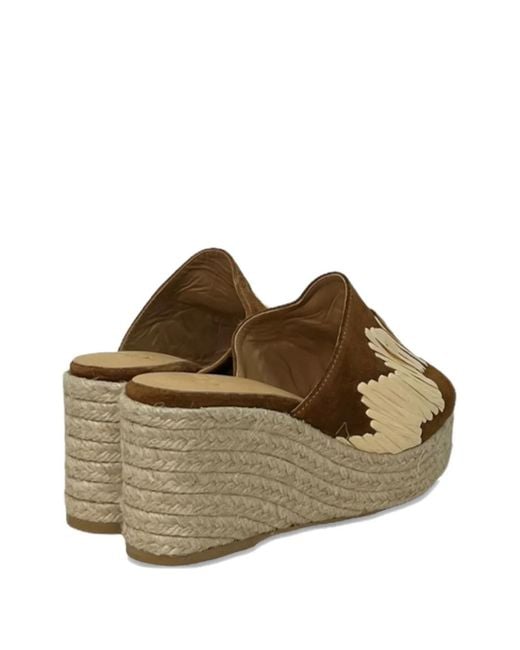 Castaner Brown 70Mm Platform Sandals