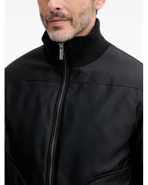 Colmar Black Zip-Up Collar Jacket for men