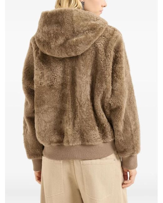 Chaqueta con capucha Brunello Cucinelli de color Brown