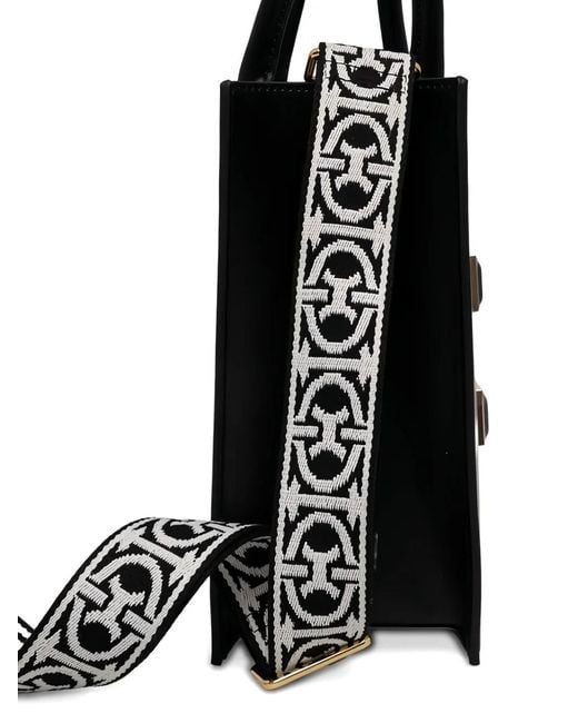 Coccinelle Black Patterned Bag Strap