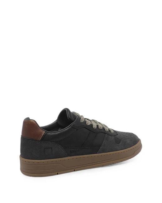 Date Black Court 2.0 Panelled Perforated Sneakers for men