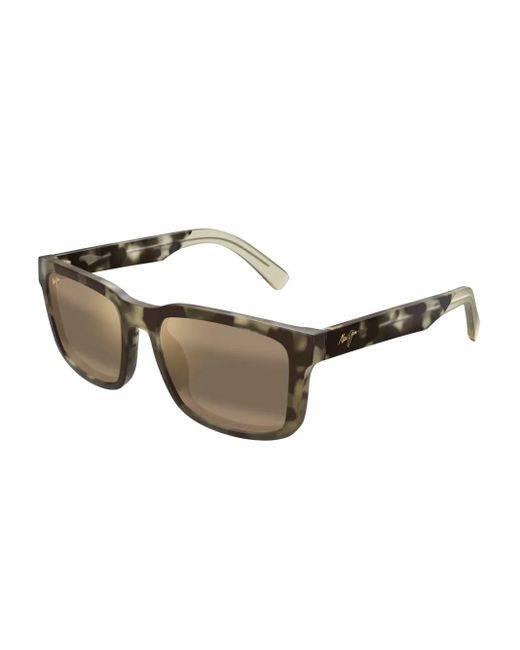 Maui Jim Green Square-Frame Sunglasses