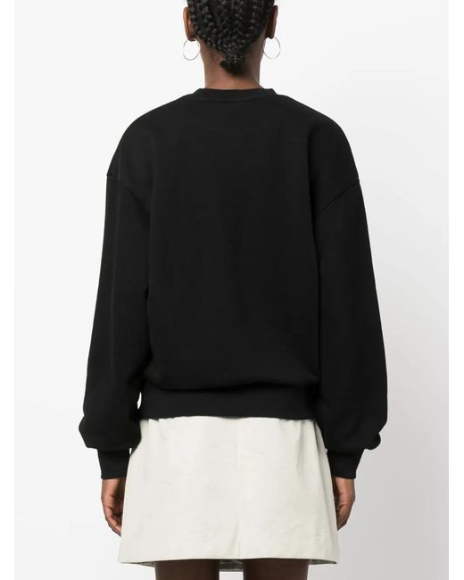 Carhartt Black Embroidered-Logo Cotton Sweatshirt