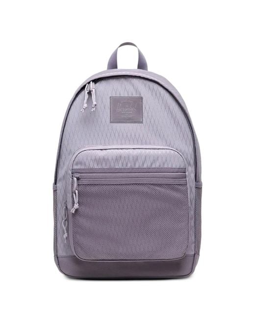 Herschel Supply Co. Gray Kaine 28L Diamond-Quilted Mesh-Panel Backpack