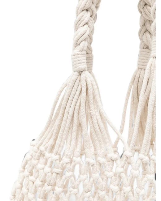 Frankie Shop White Naia Net Tote Bag