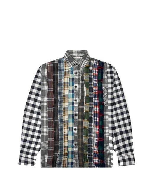 Camicia Con Design Patchwork di Needles in Gray da Uomo
