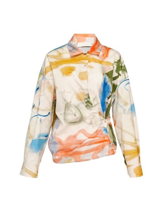 Ulla Johnson White Chemise Cache-Cœur Artist