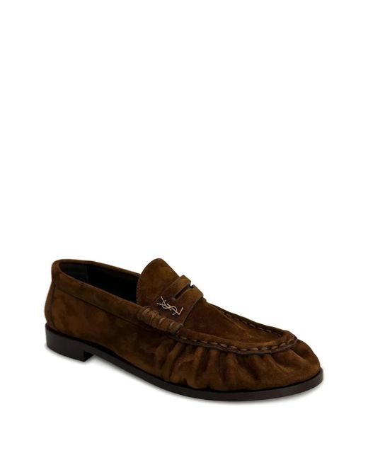 Saint Laurent Brown Flat Shoes