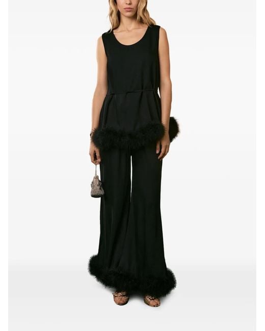 Sleeper Black Bisou Bisou Feathers Top