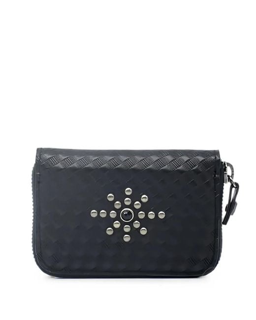 HTC Blue Small Stud-Embellished Wallet for men