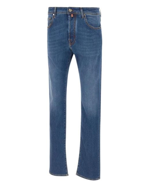 Jacob Cohen Blue Five-Pocket Jeans for men