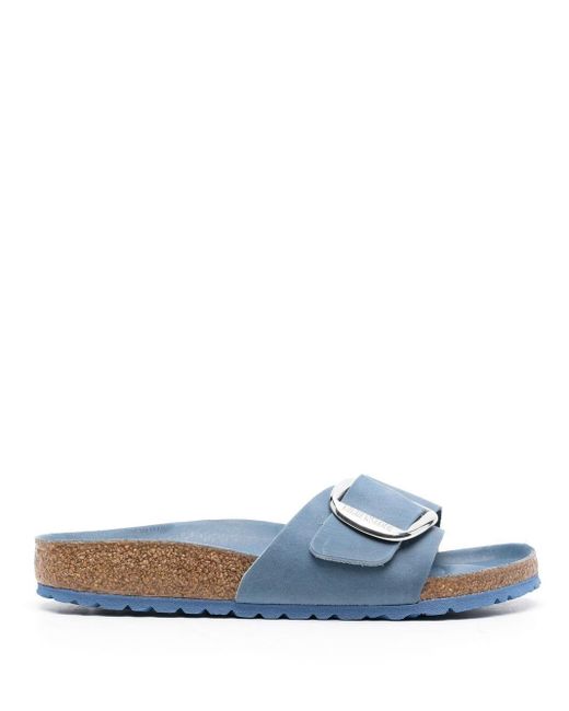 Birkenstock Blue Madrid Pantoletten Mit Großer Schnalle