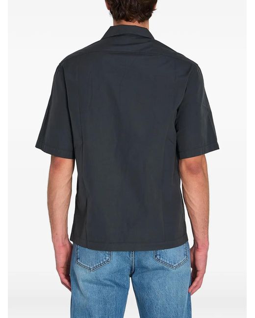 Barena Blue Patch-Pocket Shirt for men