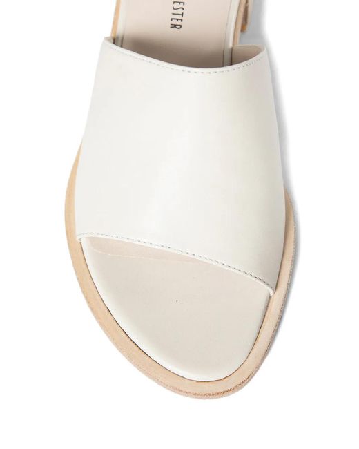 Ann Demeulemeester White Lyra Smooth Nappa Leather Sandals