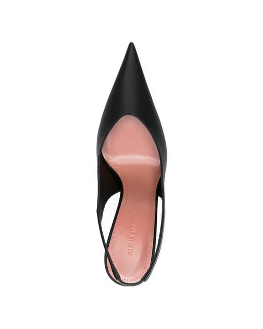 AMINA MUADDI Black Anok Slingback Pumps