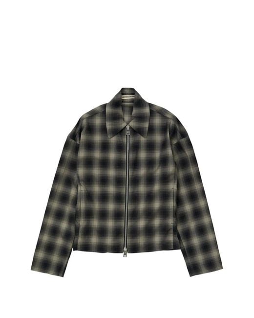 Meta Campania Collective Black Tino Check Blouson Jacket for men