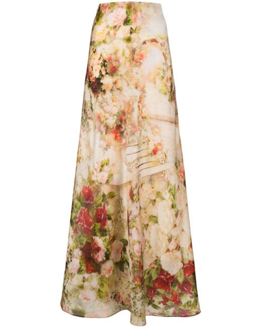 Zimmermann Natural Luminosity Silk Organza Maxi Skirt