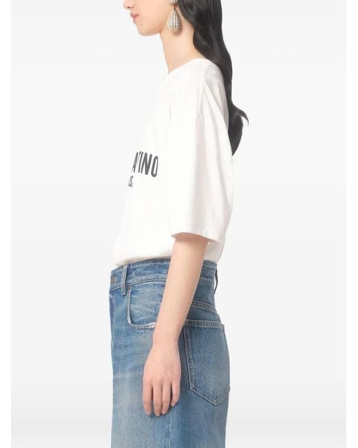 Valentino Garavani White Logo-Print T-Shirt