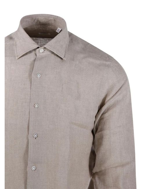Borriello Gray Buttoned Shirt for men
