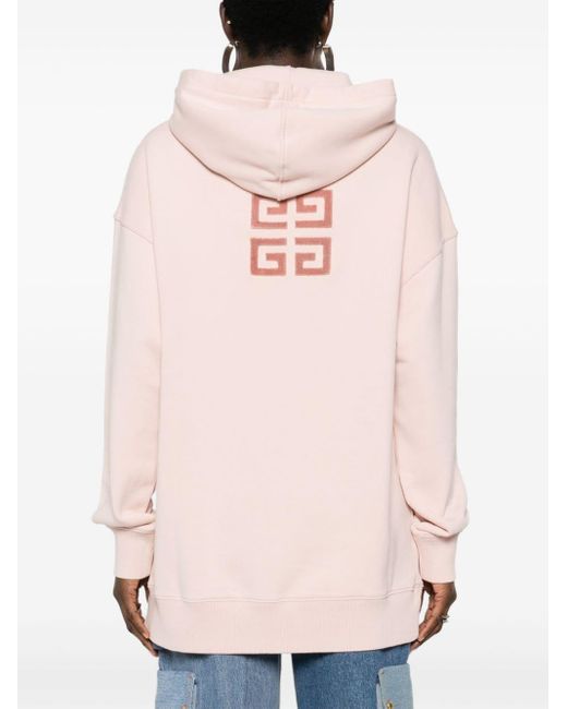 Givenchy Pink 4g-motif Cotton Hoodie