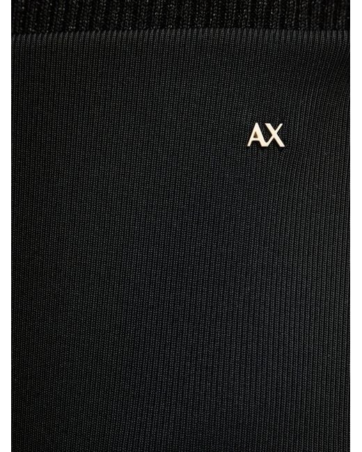ARMANI EXCHANGE Geribbelde Kokerrok in het Black
