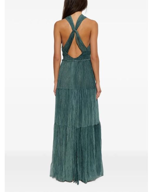 Ulla Johnson Green Freesia Silk Maxi Dress