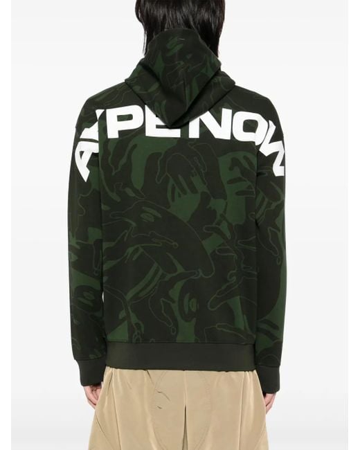 Aape By A Bathing Ape Black Moonface Hooded Jacket for men