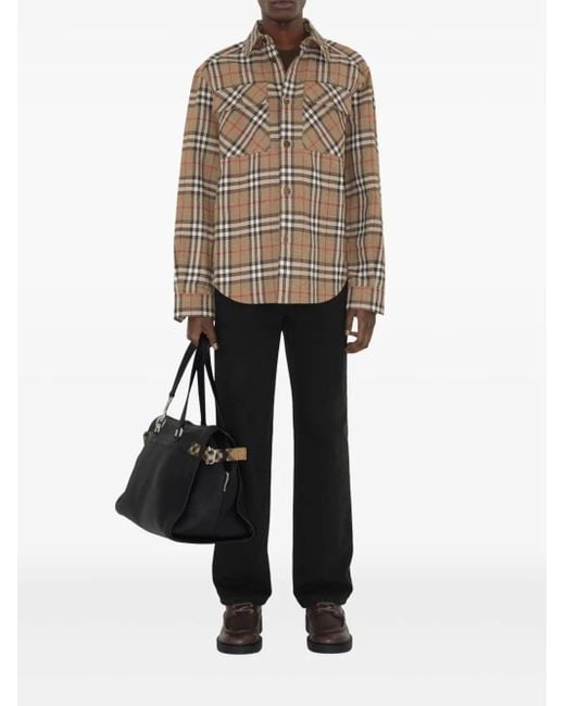 Burberry Multicolor Front Button Shirt for men