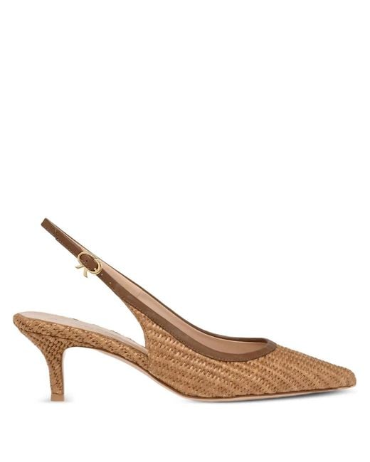 Gianvito Rossi Brown Pointed Toe Slingback Pump