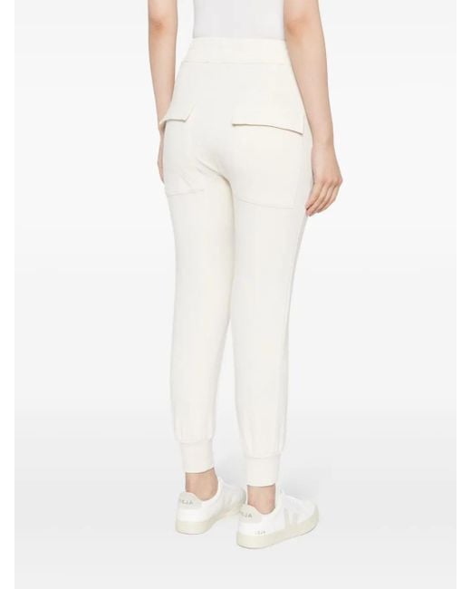 Thom Krom White Drawstring Cotton-Blend Trousers