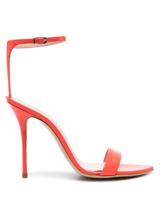 Casadei Red Scarlet Tiffany 100mm Patent Sandals