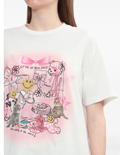 Joshua Sanders グラフィック Tシャツ White