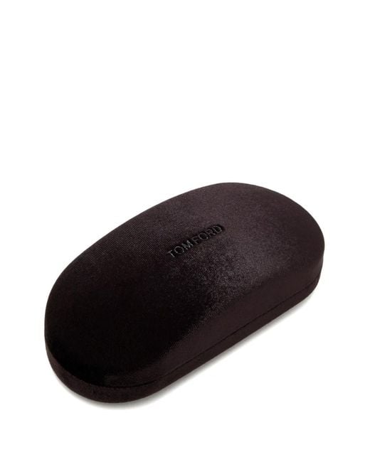 Tom Ford Black Ovale Frame Sunglasses
