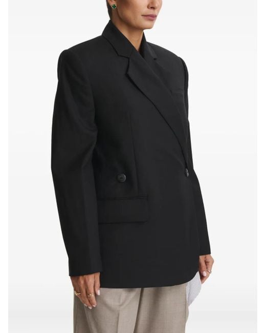 CuAnna Black Lima Double-Breasted Blazer