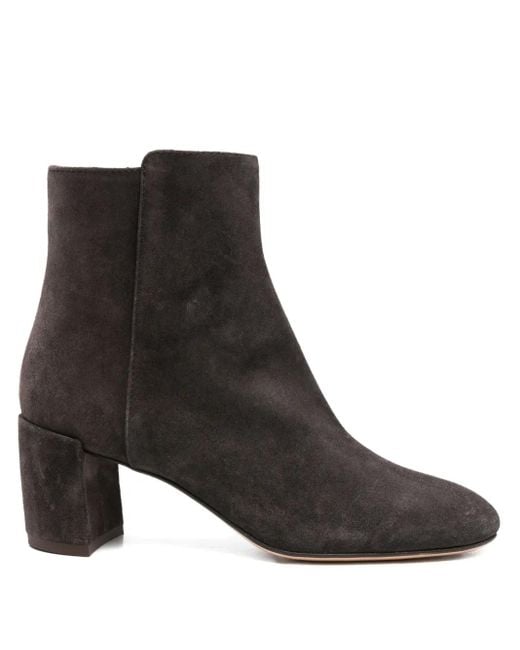 Agl Attilio Giusti Leombruni Black 60Mm Block-Heel Suede Boots