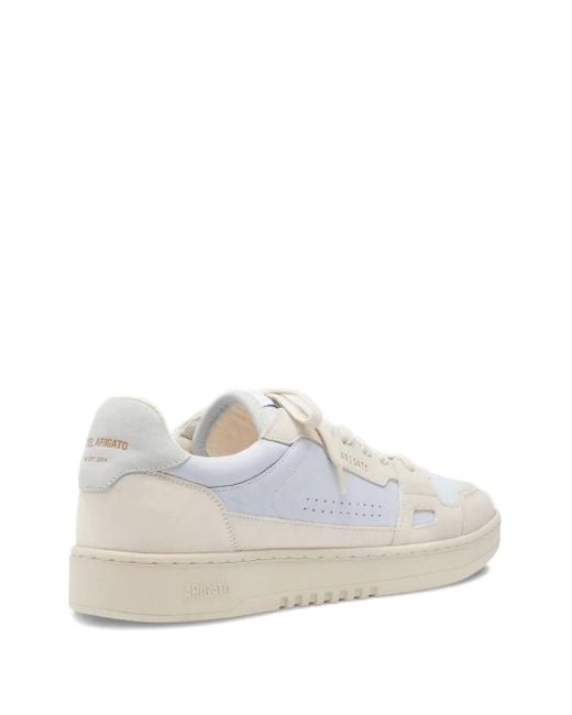 Axel Arigato White Dice Lo Perforated Panelled Leather Sneakers for men