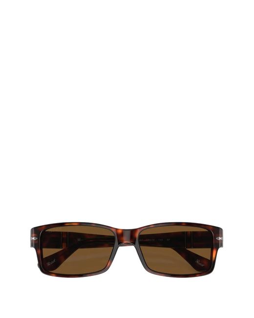 Persol Brown Meflecto Rectangle-Frame Sunglasses for men