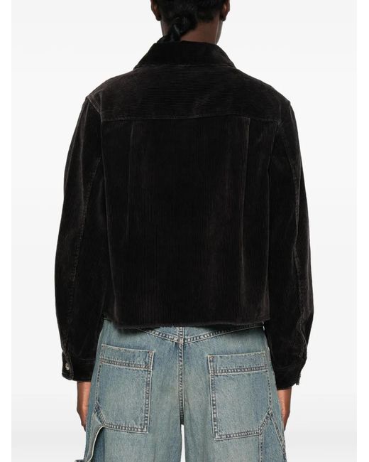 Xirena Black Corduroy Patch-Pocket Jacket