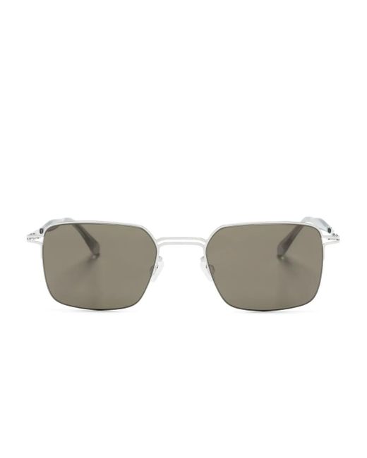 Mykita Gray Alcott Rectangle-Frame Sunglasses