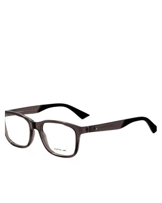 Montblanc Gray Square-Frame Glasses for men