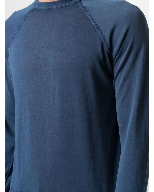 Drumohr Blue Raglan-Sleeve Jumper for men