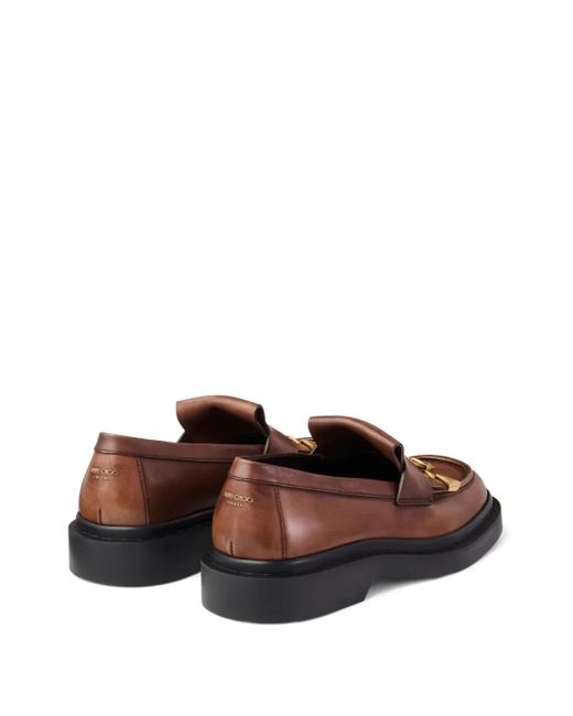 Jimmy Choo Brown Mocassins À Pampilles Buff for men