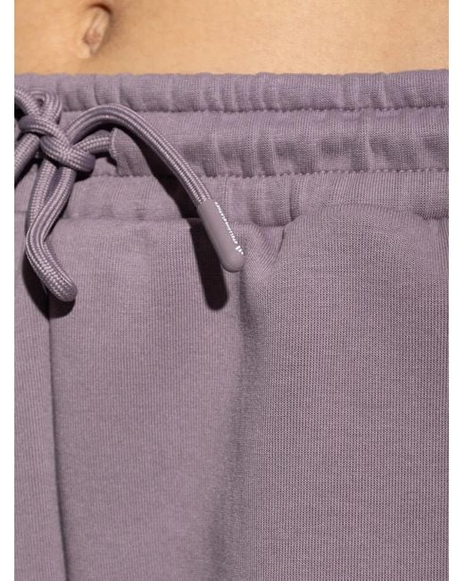 Adidas By Stella McCartney Purple X Stella Mccartney Logo-Print Drawstring Track Pants